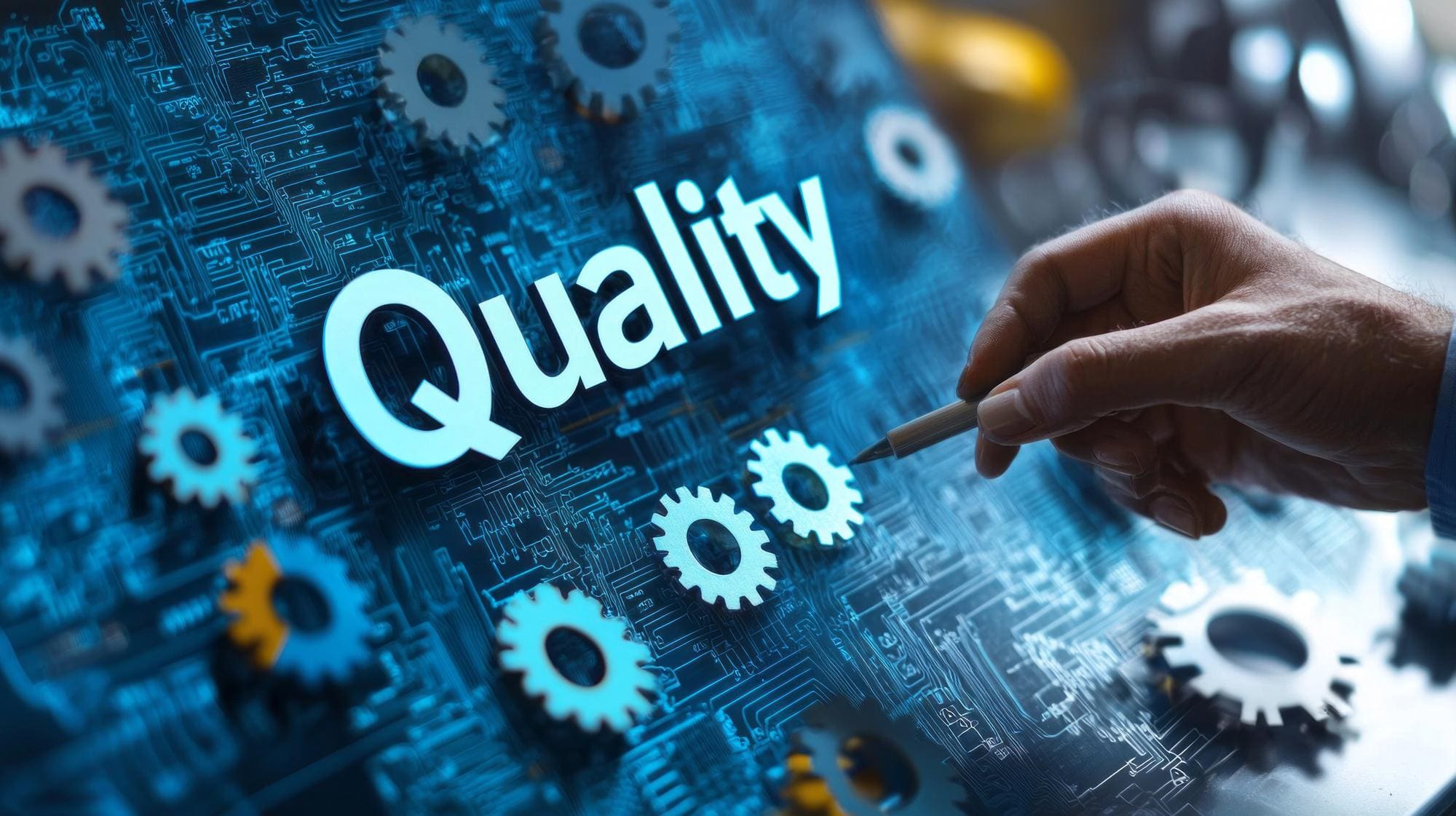 Quality engineers reviewing an inspection and nonconformance report